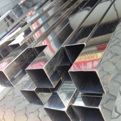 316l Quadrat eckige Quadratröhrchen aus Edelstahl 20*0,5 mit Kundenanforderung Oberfläche