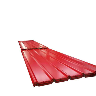 angepasste Farbe Ral Farbe 1 mm 2 mm 4 x 8 Fuß galvanisierte Metall Wellstahldachplatten für Metallbaumaterialien