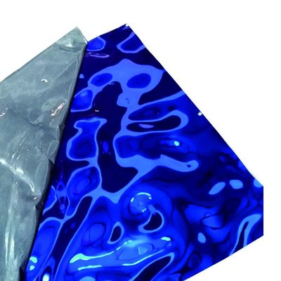 Wasserrellen Dekorative Edelstahlplatte Metallwandplatte für individuell angepasste Breite und heißgewalzte Kaltgewalztechnik