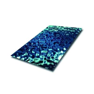 Wasserrellen Dekorative Edelstahlplatte Metallwandplatte für individuell angepasste Breite und heißgewalzte Kaltgewalztechnik