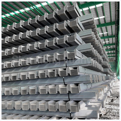 Z-Typ warmgewalzte galvanisierte A660 Kohlenstoffstahlplattenpfeiler für St37/St42/St37-2/St35.4/St52.4/St35 Materialien