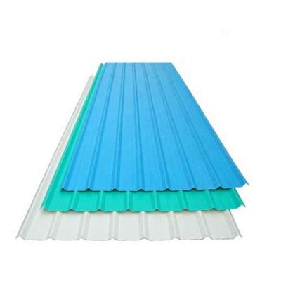 Zhongyu Stahl Baumaterialien PPGI Wellstoffverzinktes Eisen Zink Metalldachplattenplatten mit spezieller Dachstruktur