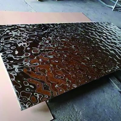 ASTM Standard 300 Serie 8K Goldene Spiegel Hammer Wellstahl für verschiedene Branchen