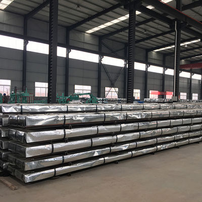 Zhongyu Zic 30-150g Galvanisiertes Wellstahldachblech Zinkbeschichtete Dachplatte für Gebäude mit Stanzdienst