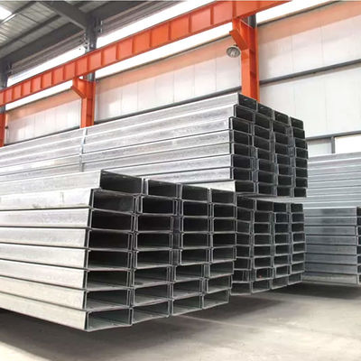 Q235/Q345/SS400/ST37-2/ST52/Q420/Q460/S235JR/S275JR/S355JR Galvanisierter Stahl Unistrut C Strut Kanal mit Längenoptionen
