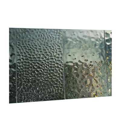 Maßgeschneiderte Breite 301L Grade Wassereisen Dekorative Edelstahlbleche Metallwandwand für Architekturdesign