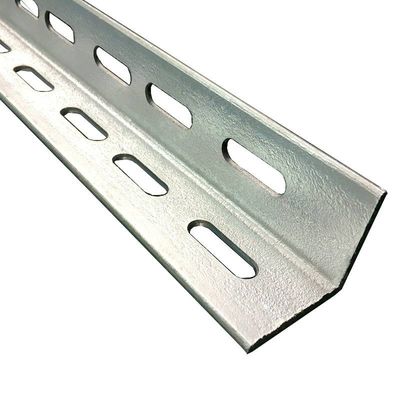 Verzinktes Pulver beschichtet, mit Schlitten versehenes Stahlschlitz Eisenwinkelstück für Q235/Q345/SS400/ST37-2/ST52/Q420/Q460/S235JR/S275JR/S355JR