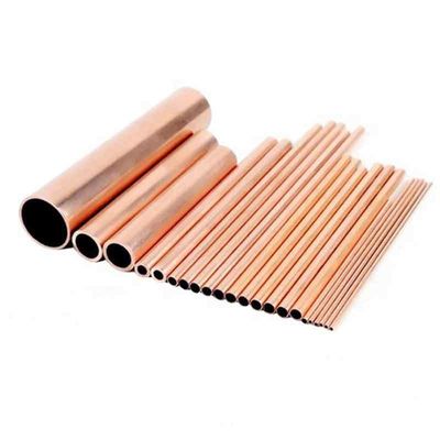 Nahtloses Kupferrohr 0,1 mm 50 mm Dicke 10 Fuß Länge für Kupferschweißen- Phos Kupferbrasslegierung Cu Min 99,9%