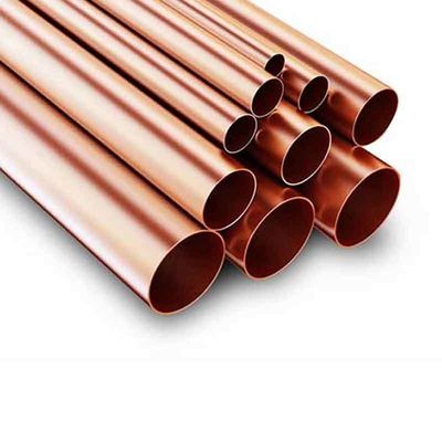 Nahtloses Kupferrohr 0,1 mm 50 mm Dicke 10 Fuß Länge für Kupferschweißen- Phos Kupferbrasslegierung Cu Min 99,9%