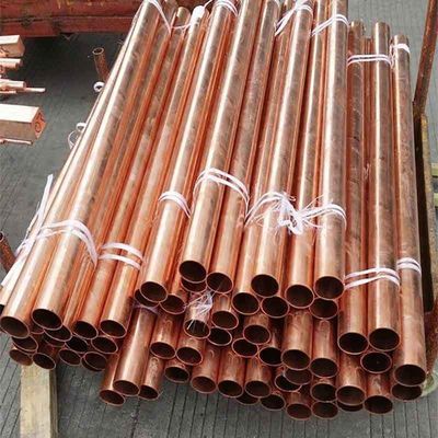 Nahtloses Kupferrohr 0,1 mm 50 mm Dicke 10 Fuß Länge für Kupferschweißen- Phos Kupferbrasslegierung Cu Min 99,9%