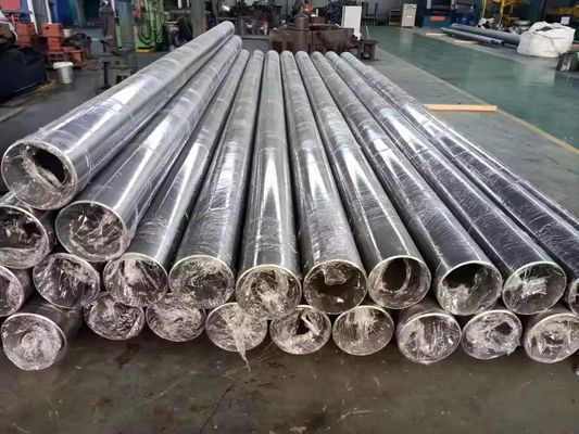 Dauerhaftes Material Industrielle Rundform Gr5 Titan Auspuff nahtloses Hydraulikrohrrohr für Gaswärmebehandlungsanlagen