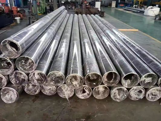 Dauerhaftes Material Industrielle Rundform Gr5 Titan Auspuff nahtloses Hydraulikrohrrohr für Gaswärmebehandlungsanlagen