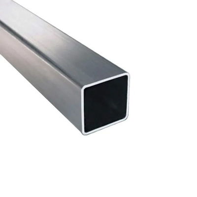 Flüssigkeitsrohr 2x2 Polierte Edelstahlquadratrohr mit Kaltrollen-Design