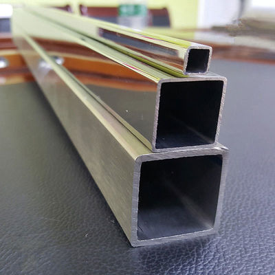 Kohlenstoffseamless Röhre für Stanzverarbeitung Service 304 316l 1x2 Rechteck Haarlinie Finish Edelstahl Quadratröhre