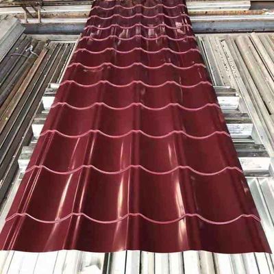 Abwicklungsdienst für Zhongyu Stahlbaumaterialien PPGI Walzgebundene Verzinkte Eisen-Zink-Metall-Dachplatte