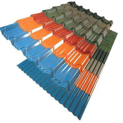 Dachbaumaterialien Zhongyu Metall Baumaterial BGW 34 Wellfarbene Vormalte Farbdachfliesen PPGI Galvanisiert