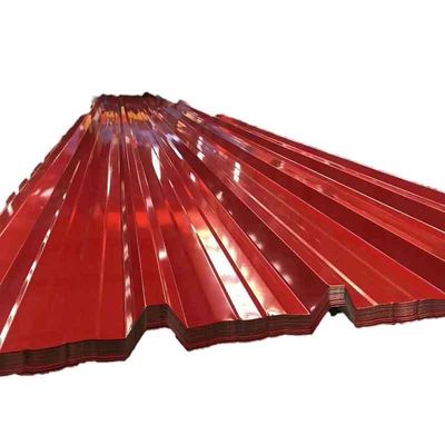 AZ61-AZ90 Beschichtung angepasste Farbe vorgefärbte galvanisierte Wellplattenplatte Spirale Dachplatten
