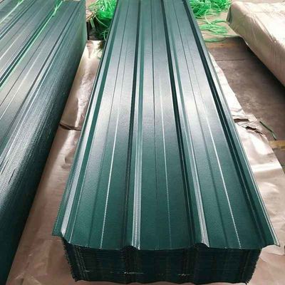 AZ61-AZ90 Beschichtung angepasste Farbe vorgefärbte galvanisierte Wellplattenplatte Spirale Dachplatten