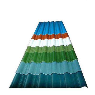 0.14-0.20MM Dicke Farbbeschichtete Dachplatte für Dachträger Q195 Q235 Wellstahlplatte