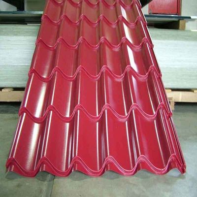 0.14-0.20MM Dicke Farbbeschichtete Dachplatte für Dachträger Q195 Q235 Wellstahlplatte