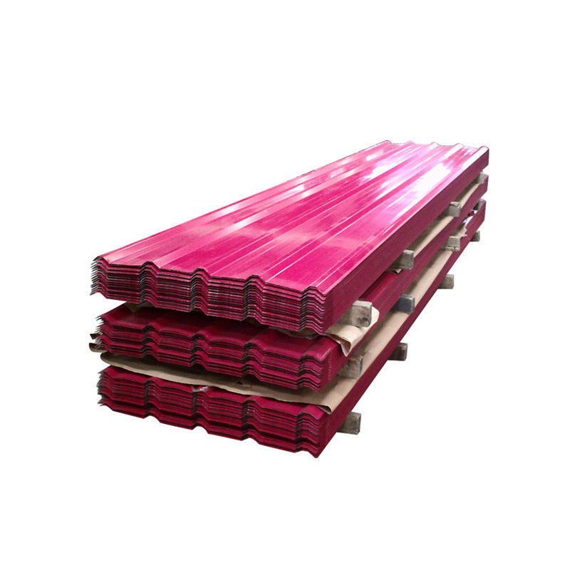 angepasste Farbe Ral Farbe 1 mm 2 mm 4 x 8 Fuß galvanisierte Metall Wellstahldachplatten für Metallbaumaterialien