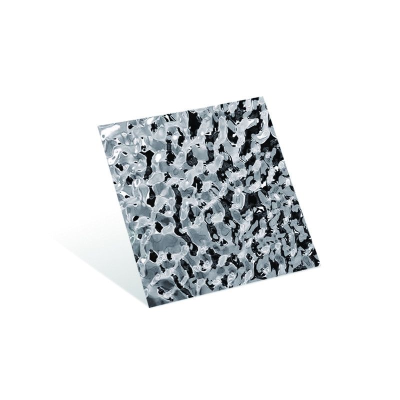 ASTM Standard Warmgewalzte 1mm-5mm Wellstahlplatte in Wasser Wellenmuster Farbige Edelstahlbleche