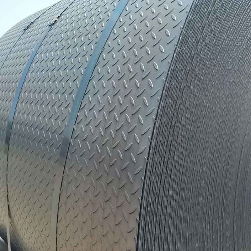 Verhärtet gehärtet S235 Q195 1006 HR AISI 421 Metall heiß schwarz Kohlenstoffstahl geprüft Checker Coil mit individueller Länge