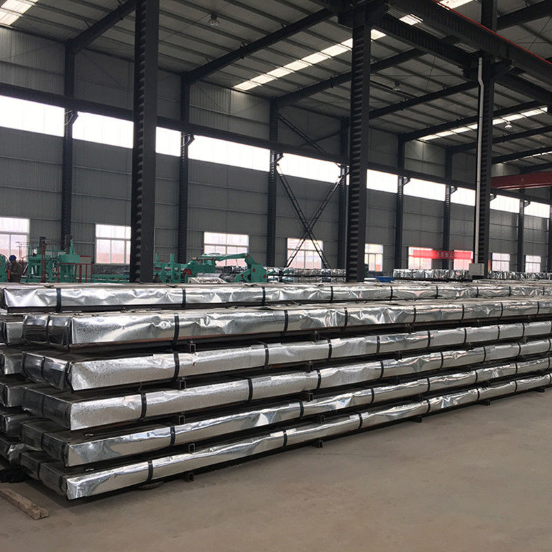 Zhongyu Zic 30-150g Galvanisiertes Wellstahldachblech Zinkbeschichtete Dachplatte für Gebäude mit Stanzdienst