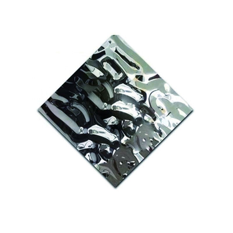 Maßgeschneiderte Breite 301L Grade Wassereisen Dekorative Edelstahlbleche Metallwandwand für Architekturdesign